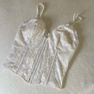 La Perla white Lace Bustier size 3